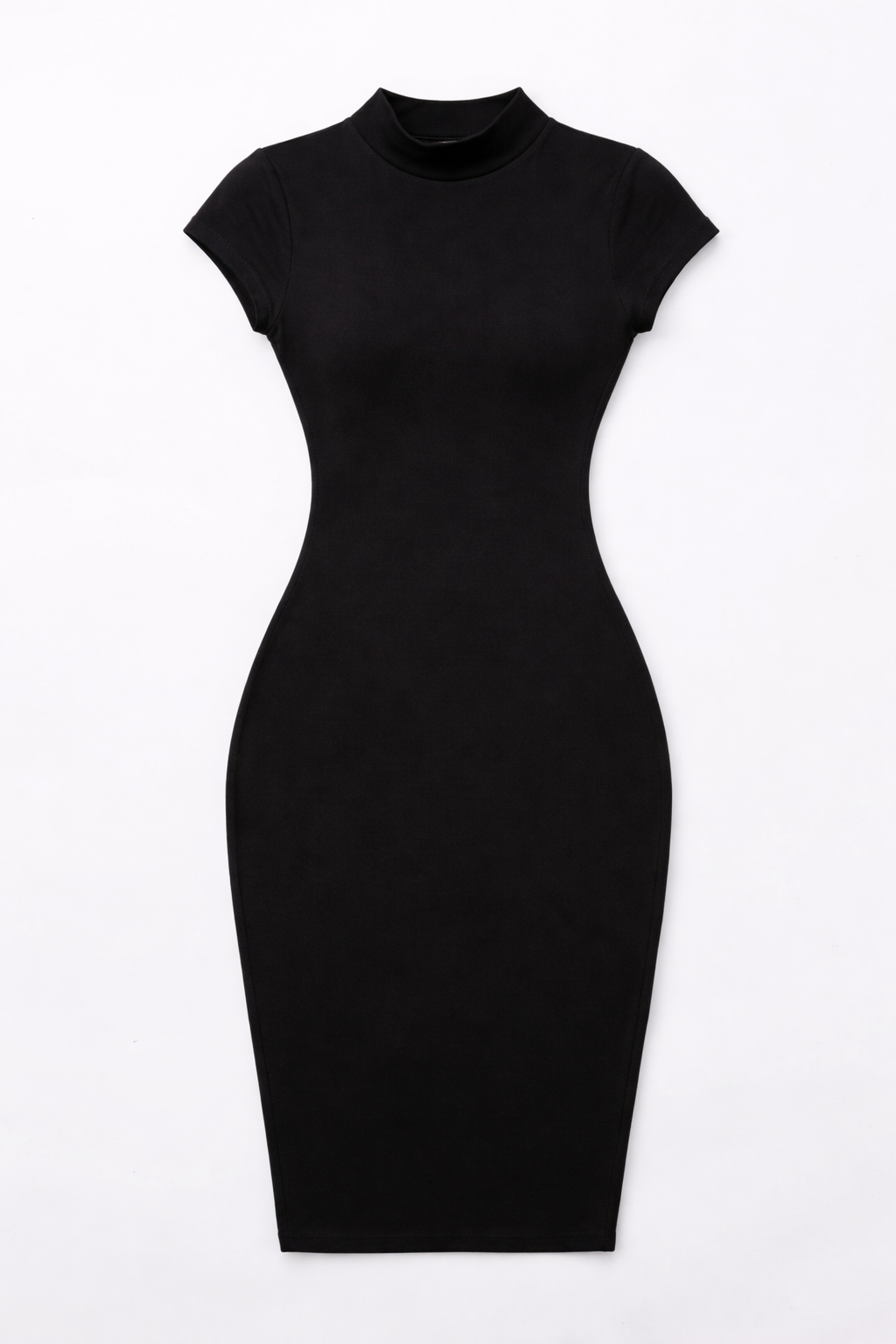 Black dress on a white background