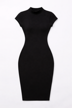 Black dress on a white background
