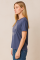 everyday casual top styled with jeans